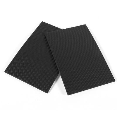 2 Stuks Zwarte Antislip Zelfklevende Vloerbeschermers Meubels Bank Tafel Stoel EVA Voetjes