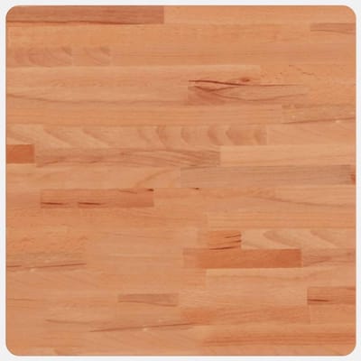 Vierkant Tafelblad van Massief Beukenhout 50x50 cm - Vervangend Blad voor Eettafel of Salontafel