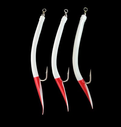 Dega Gummi-Mak Rood-Wit | per 5 stuks | 10/0