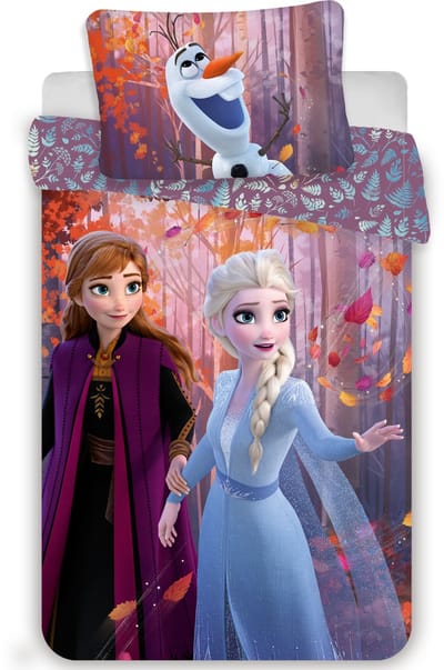 Disney Frozen Dekbedovertrek sisters- 140 x 200 cm - Katoen - 70 x 90 cm