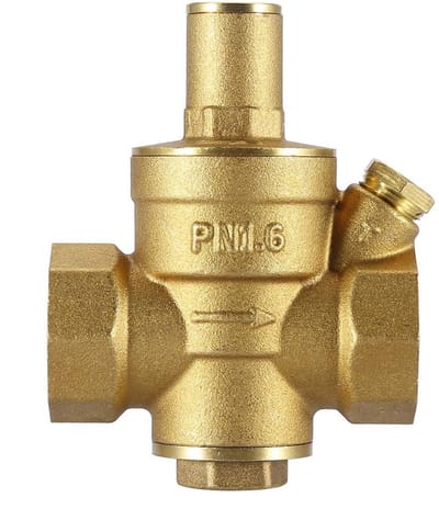 Dailygoods- Drukreduceerventiel DN20 3/4" - Verstelbaar - Messing - Corrosiebestendig - Max. druk 1,6 MPa - Afmeting 65*82 mm - Drukregulator