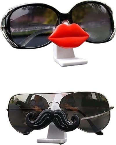 Brilhouder auto 2 stuks voor dames&heren - Bril houder auto - zonnebril houder auto - brilhouder