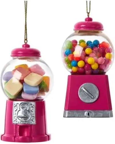 Kurt S. Adler - Candy Machine Christmas Ornaments - 1 willekeurig exemplaar.