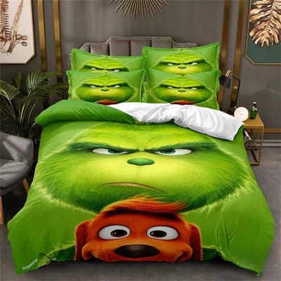 Ensembles de literie en microfibre, Motif animal de dessin animé 3D, Linge de lit pour enfants avec fermeture éclair Décoration de chambre Housse de couette pour adolescents adultes 140x210cm