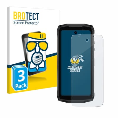 BROTECT - Screenprotector voor Ulefone Armor Mini 20 Pro - Folie Beschermfolie Beschermglas matte 3 Stuks
