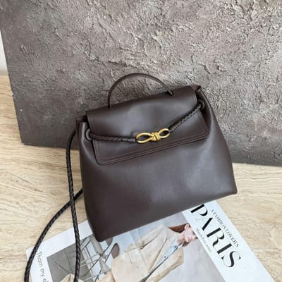 Echt Leren Handtas Oude Geld Stijl High-End Europese en Amerikaanse Stijl Dames Tote Bag black