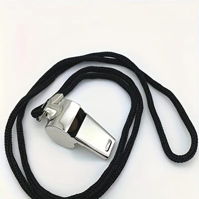 Sifflet de sport professionnel avec cordon, sifflet d'arbitre, équipé d'un cordon en nylon, adapté pour le basketball, le volleyball, le football, les entraîneurs