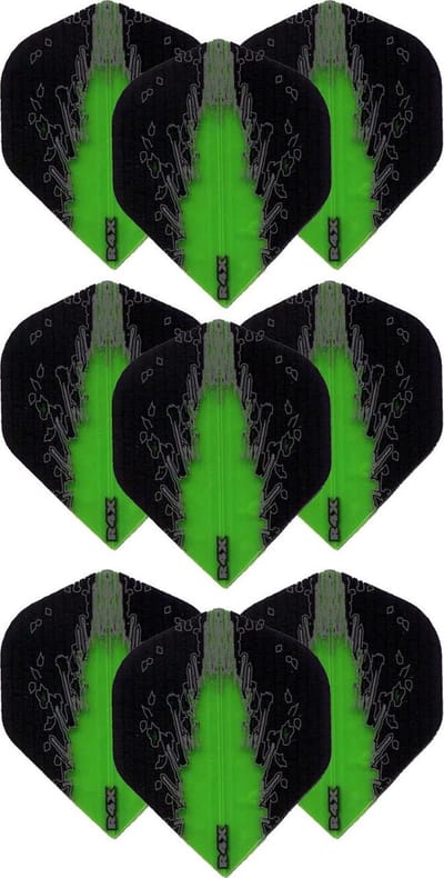 Darts Set - High Impact – 3 sets (9 stuks) – darts flights – Best Getest - Groen