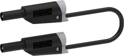 Electro PJP 2717-IEC-CD1-50N Meetsnoer Banaanstekker 4 mm Banaanstekker 4 mm 50 cm Zwart 1 stuk(s)