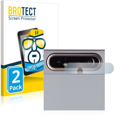 BROTECT - Screenprotector voor Samsung Galaxy A80 (ALLEEN Camera Lens) - Folie Beschermfolie transparant 2 Stuks