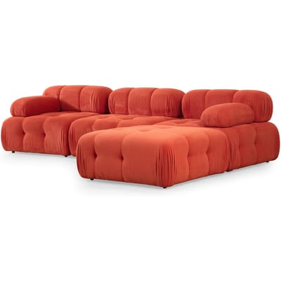 Modulaire zitbank Bubble Deluxe ribstof | Atelier Del Sofa