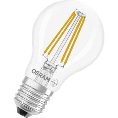 OSRAM LED-lamp in de vorm van een klassieke A75-gloeidraad, 5W, E27, helder, 1055lm, direct licht, klassiek design, aanbevolen voor plafondlampen en staande lampen