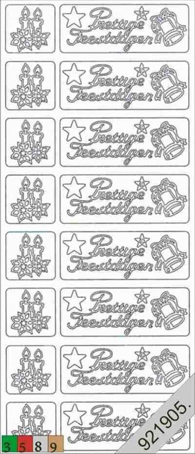 Stickervel kerst groen