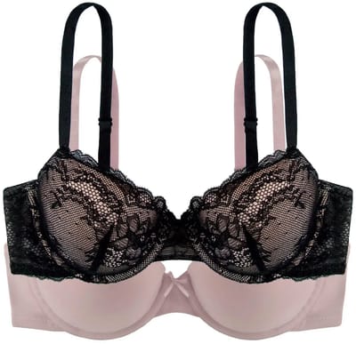 Dorina BH's 2-Pack Chloe - T-shirt BH - Licht gevuld - Multipack kanen Bh's - Goedkope maar goede bh - 75A