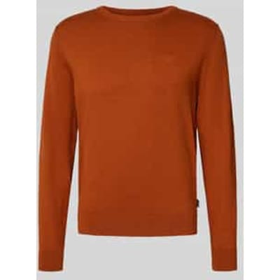 Gebreide pullover met ribboorden