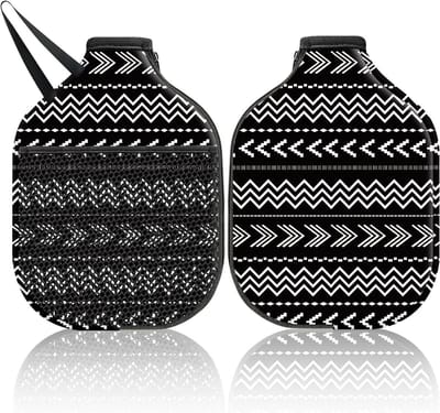 Pickleball Paddle Cover - Racket Tas - Racket Beschermen - Machinewasbaar Neopreen - 30 x 20 cm - Abstract Patroon