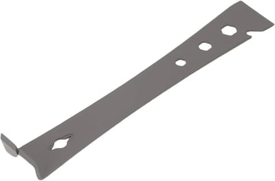 Koevoetschraper Roestvrij Staal - Multitool Spijkertrekker - Houtbewerking en Reparatie - Geïntegreerde Flesopener - 27 cm Lengte - Grijs