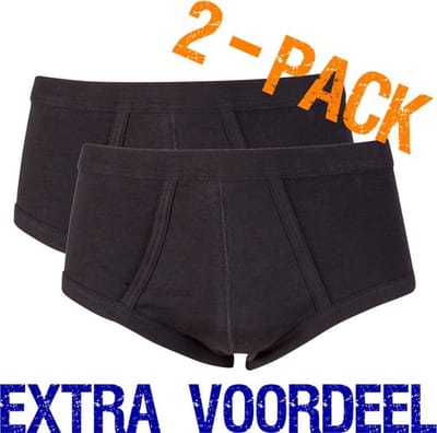 Beeren heren slip | MAAT 3XL | 2-pack | zwart