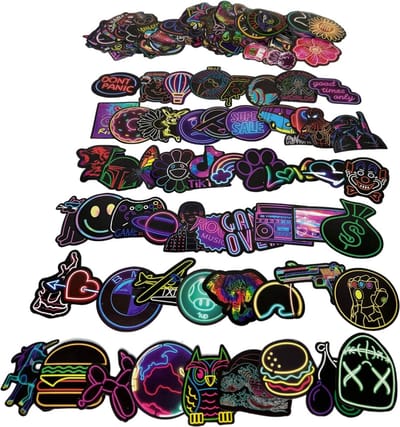 MGM Trading - 100 Stuks Neon Graffiti Stickers