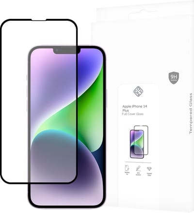 Cazy screenprotector geschikt voor iPhone 14 Plus - Screenprotector Full Cover Gehard Glas