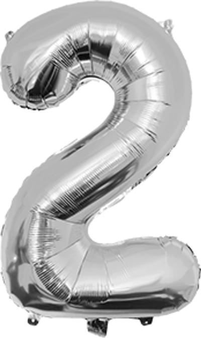 Foil Balloon 40 cm- no.2 Silver