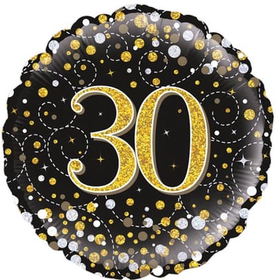 Folie/ballon Sparkling 30 Holograpic