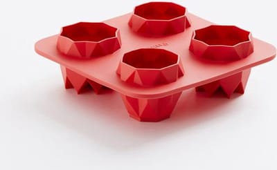 Lékué Origami Bites Prismas bakvorm uit silicone voor 4 gelukskoekjes 14x14x4.4cm