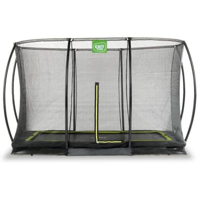 EXIT Silhouette Trampoline 244x366cm - met Veiligheidsnet - Inground - Rechthoekig - Voor Kinderen - Zwart