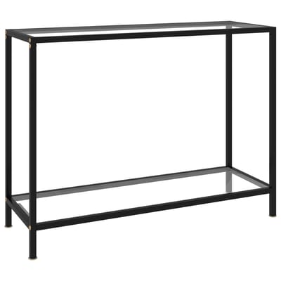 vidaXL - Wandtafel - 100x35x75 - cm - gehard - glas - transparant