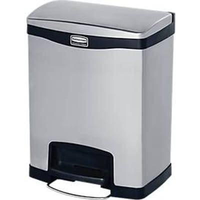 Rubbermaid Slim Jim Front Step Pedaalemmer RVS 30ltr GE937 - Horeca