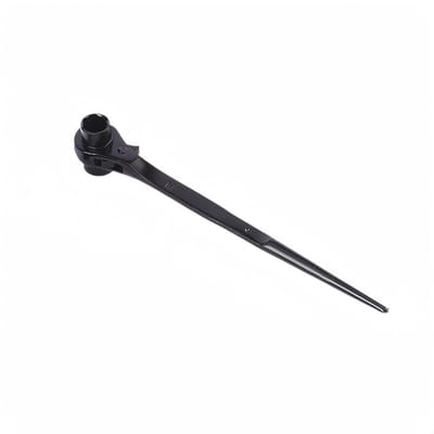 Dailygoods- Ratel Spanner Dubbele Kop - Steeksleutel 19 x 24 mm - Ratelmechanisme - Combinatiesleutel - Gepolijst Chroom - Kartonstaal