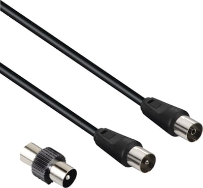 Hama 00205308 coax-kabel 3 m Coaxiaal Zwart