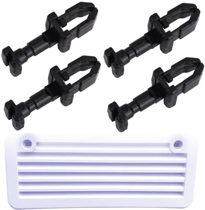 Dailygoods- Koelkastventilatieklemmen 4 Stuks - Kunststof