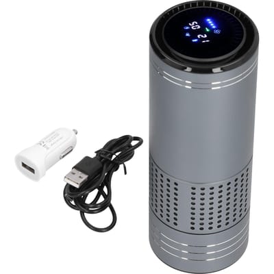 Purificateur d'air de voiture à ions négatifs à induction corporelle Mini USB alimenté Purificateur d'air à filtre pour voiture gray