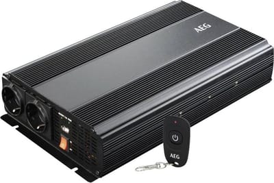 AEG 10058 Omvormer 1500 W 12 V/DC - 230 V/AC Op afstand bedienbaar