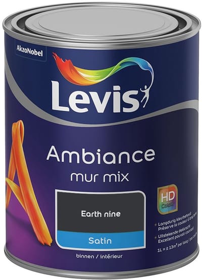 Levis - Ambiance Mur Satin Mix - Earth Nine - Mengverf - 1 L