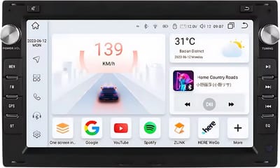 Autoradio met bluetooth - Carplay - Voor VW Golf 4, Passat, Polo, Transporter T5, Multivan, Seat Jetta - Geschikt voor Apple en Android - Stereo - Navigatie - Navigatiesysteem auto - 8GB 128GB - 7"