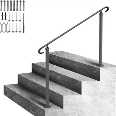 Trapleuning - 48 Cm - Antislip Handgreep - Ijzer - Voor Binnen En Buiten