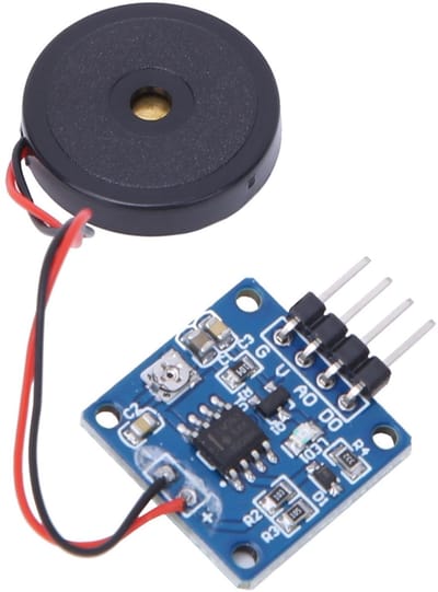 Allecto - Piëzo-elektrische trillingssensormodule - hooggevoelige trillingsschakelaar - 5V DC - compact formaat - ideaal voor detectie - perfect vo...