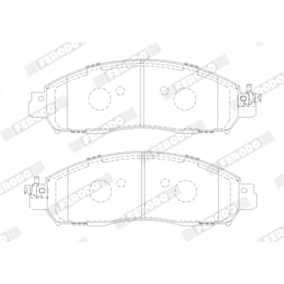 Remblokset FERODO FVR5284, voor