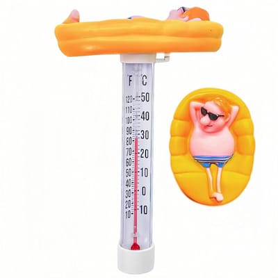Drijvende waterthermometer, drijvende zwembadthermometer, breukvast, zwembadthermometer, voor zwembad, spa's, hot tubs, visvijvers en babyzwembad