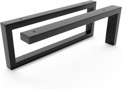 Wastafelhouders Set - Onderbouw Steunen - Badkamer Montage - Zware Last Drager - 20 cm Diepte - Zwart