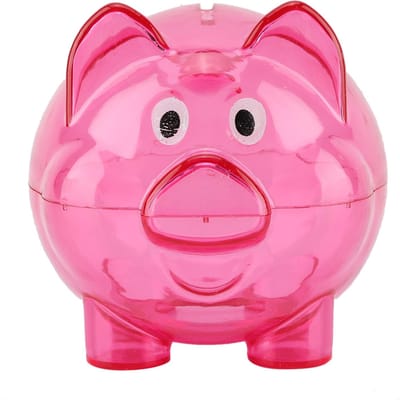 Leuke creatieve kleur varken varkensbank verjaardagscadeau varkensbank speelgoed(Groen) pink