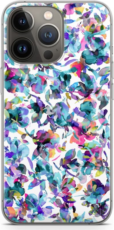 Case Company® - Hoesje geschikt voor iPhone 13 Pro hoesje - Hibiscus Flowers - Soft Cover Telefoonhoesje - Bescherming aan alle Kanten en Schermrand