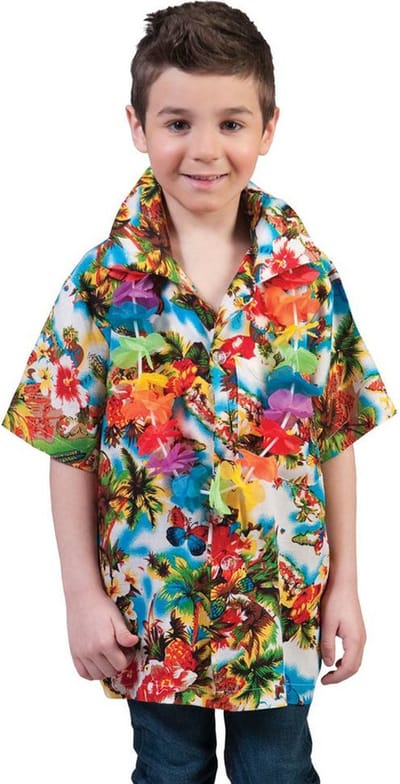 Verkleedpak tropisch Hawaii kind Hawaii Hemd Paradise 140