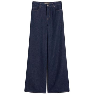 Wide leg loose fit jeans van pure Katoen Model 'VEGA'