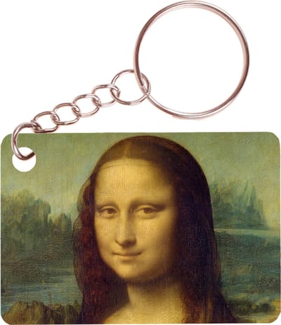 Sleutelhanger 6x4cm - Mona Lisa - da Vinci