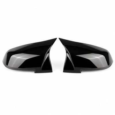 JustValue Hoogglans Zwarte Spiegelkappen geschikt voor BMW Serie 1, 2, 3, en 4 (F20, F21, F23, F30) - Buitenspiegels Bescherming in Stijl