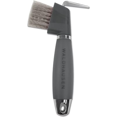 Waldhausen Hoevenkrabber Met Gelgrip 17 cm - Paardenverzorging - Zwart Met Gelgrip