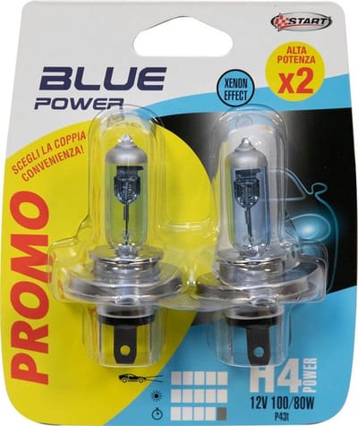 Set van 2 H4 Halogeen Koplampen 12V 100/80W P43t Super Helder Licht